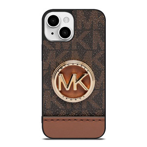 MICHAEL KORS LOGO MK BROWN WALLET iPhone 12 Mini Case Cover
